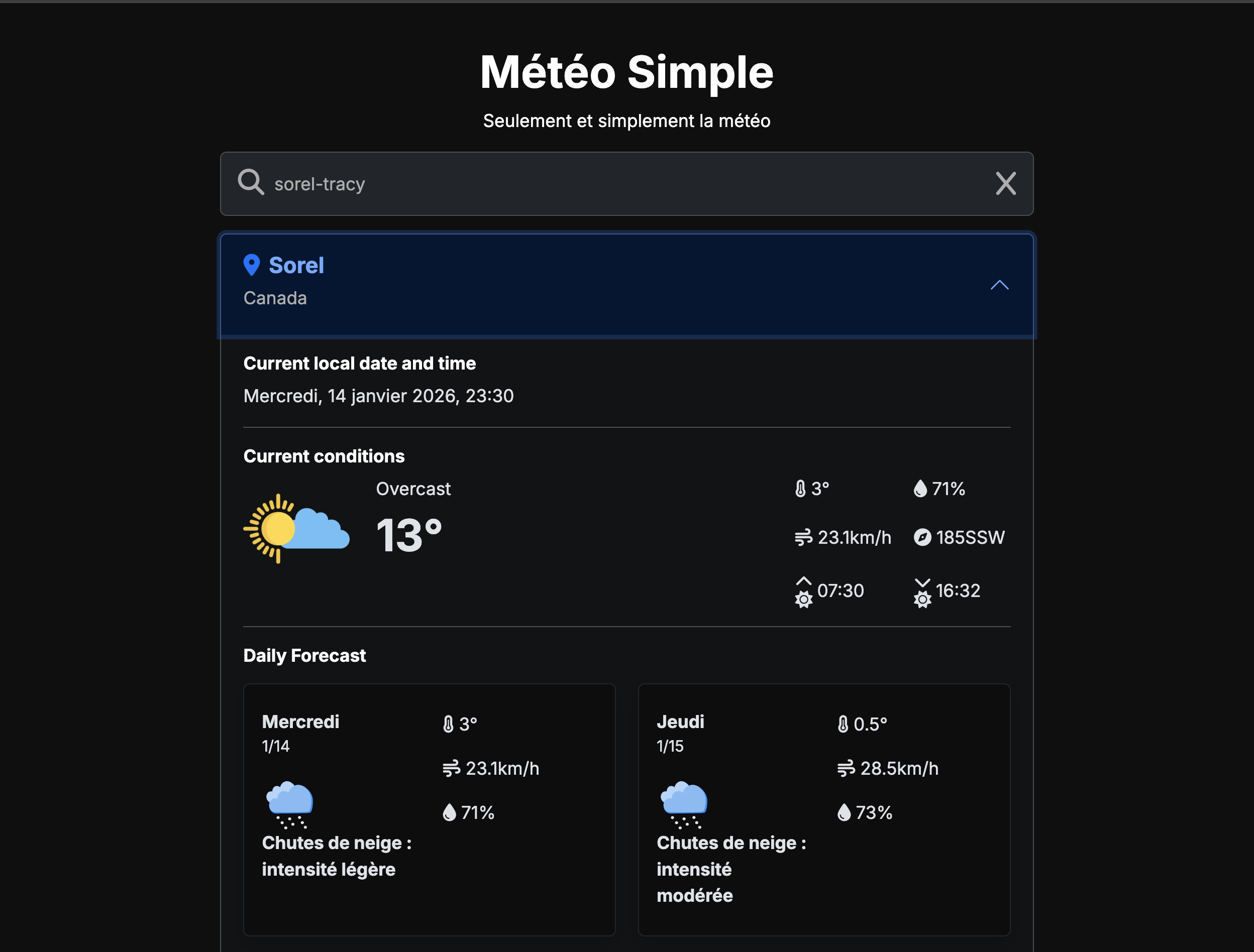 Météo App